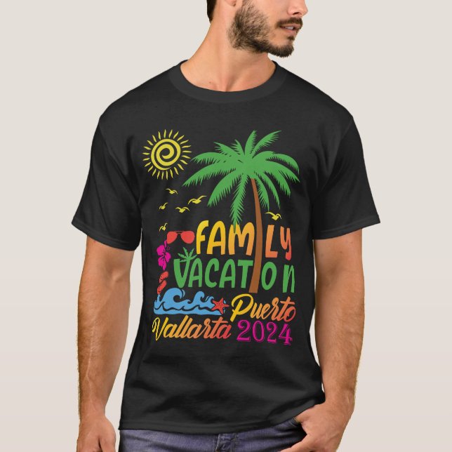 Familjeflykt från familjen Vacay Squad Resa T Shirt (Framsida)