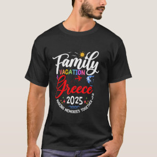 Familjeflykt Grekland 2025 som matchar Europa Vaca T Shirt