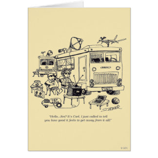 Familjeflykt Hälsningskort