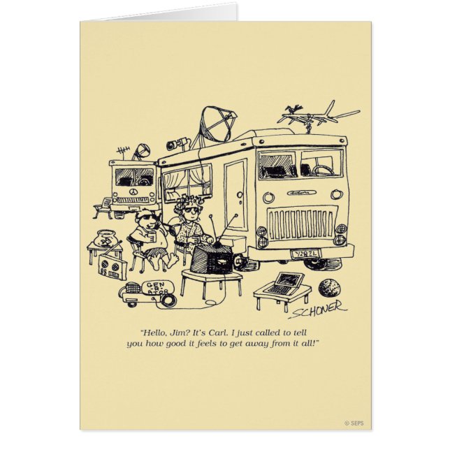 Familjeflykt Hälsningskort (Framsidan)