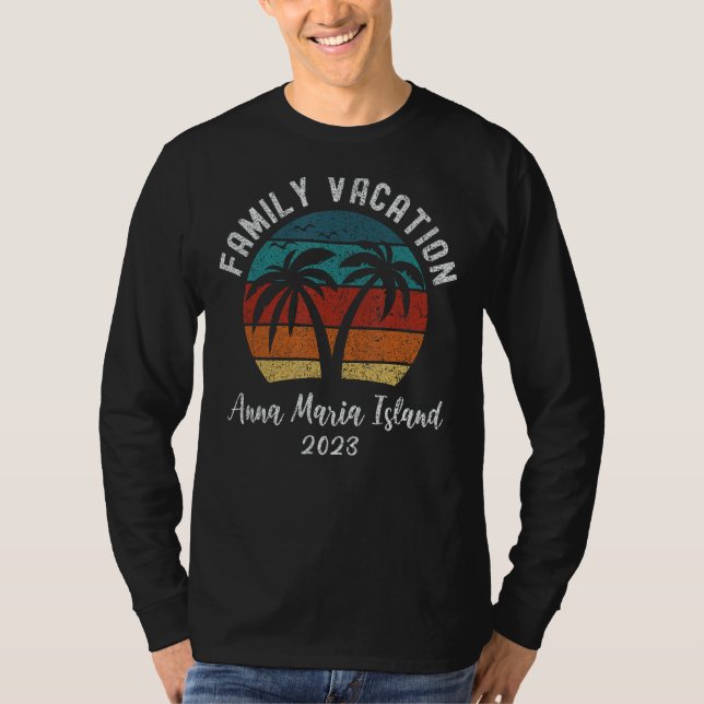 Familjeflykt i Resa 2023 Anna Maria Island T Shirt (Framsida)
