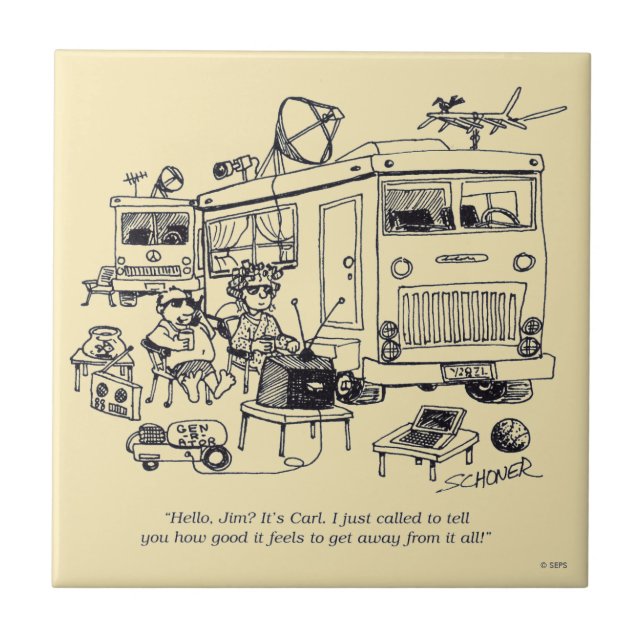 Familjeflykt Kakelplatta (Framsidan)