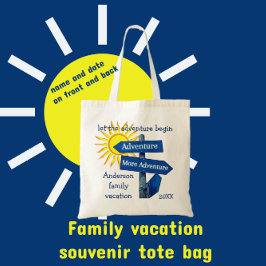 Familjeflykt Låt Äventyr börja Tygkasse