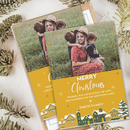 Familjefo Keepsaki Rustic jul Festive