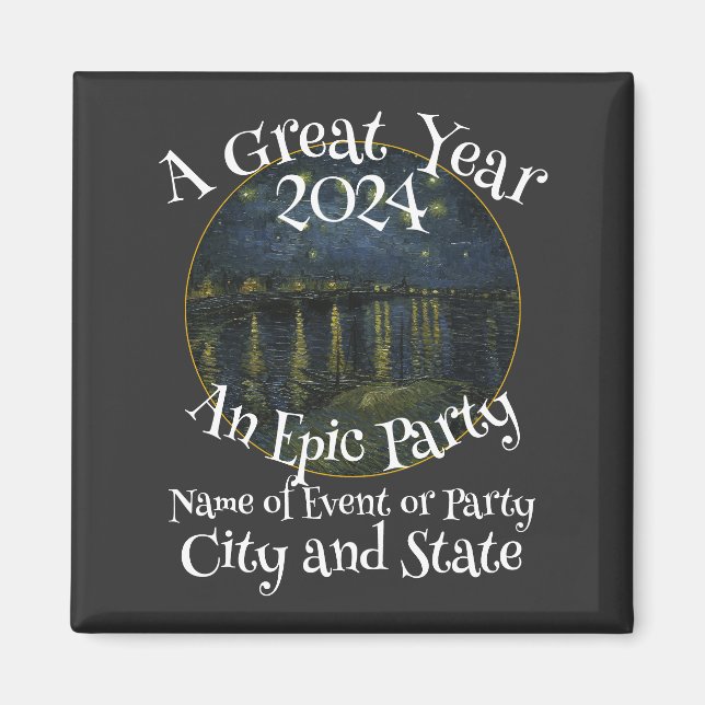 Familjefödelsedagsfest T-shirt Återförening Pensio Magnet (Framsidan)