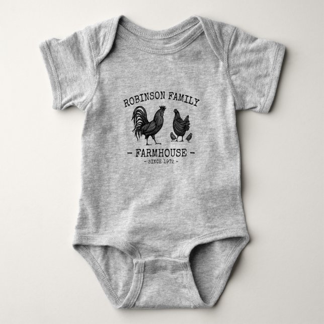 Familjeföretaget Namn Hen Chick Tupp T Shirt (Framsida)