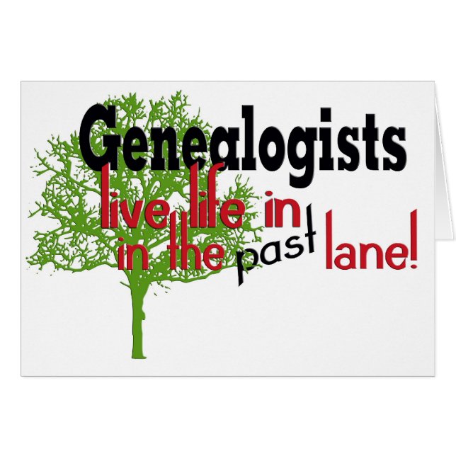 Familjeforskning Hälsningskort (Framsidan Horizontal)