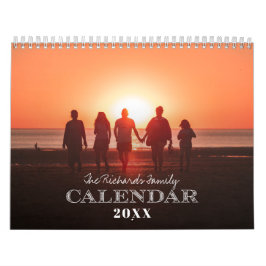Familjefoto, 12 månaders mappad kalender