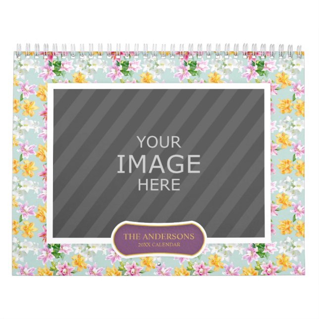 Familjefoto 2023-Blommigtens bakgrunder Kalender (Omslag)