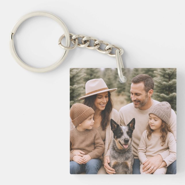 Familjefoto Akrylnyckelring (Framsidan)
