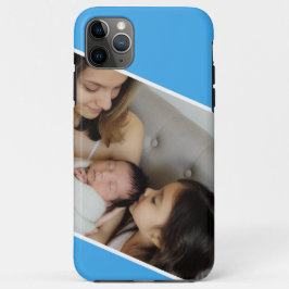 Familjefoto blå