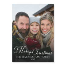 Familjefoto Elegant Skript God Jul 2026