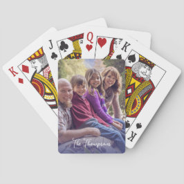 Familjefoto - enkel modern casinokort