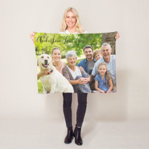 Familjefoto Fleecefilt