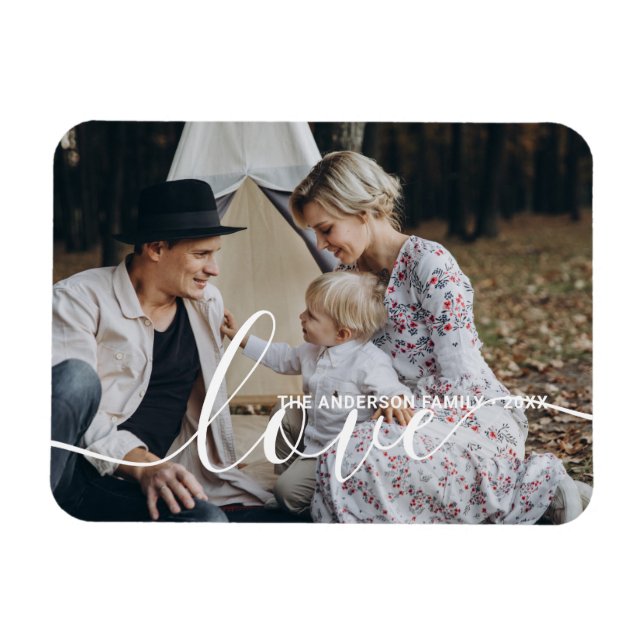 Familjefoto för Anpassningsbarna Kärlek med eget n Magnet (Horisontell)