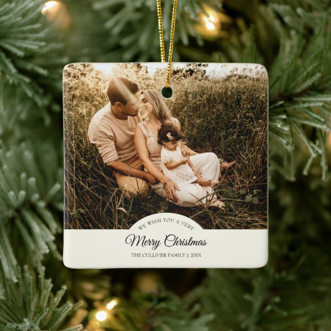Familjefoto för Ivory Mycket God jul Julgransprydnad Keramik (Träd)