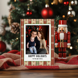 Familjefoto för julfamiljen Rand - God jul Julkort