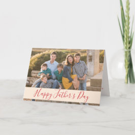 Familjefoto för Lycklig Fars dag Kort