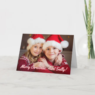 Familjefoto God Jul Faster Helgkort