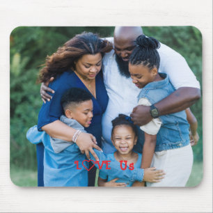 Familjefoto "KÄRLEK US" PERSONALISERA DET Musmatta