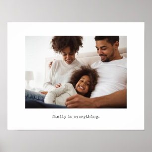 Familjefoto med enkel skrivmaskin poster