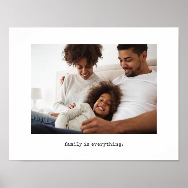 Familjefoto med enkel skrivmaskin poster (Framsidan)