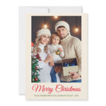 Familjefoto - minimalt enkelt Modern jul