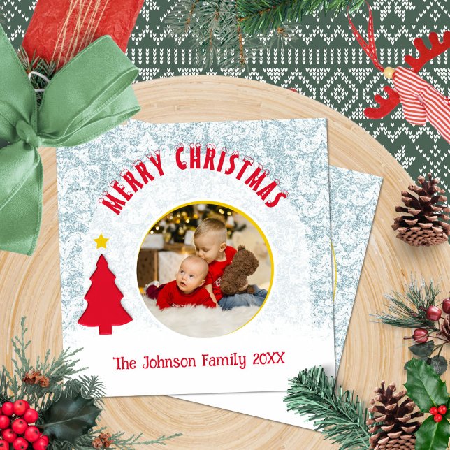 Familjefoto Modern jul Julkort (Family Photo Modern Christmas Holiday Card ©Susanne Sachers - Sunny Mind 🌞)