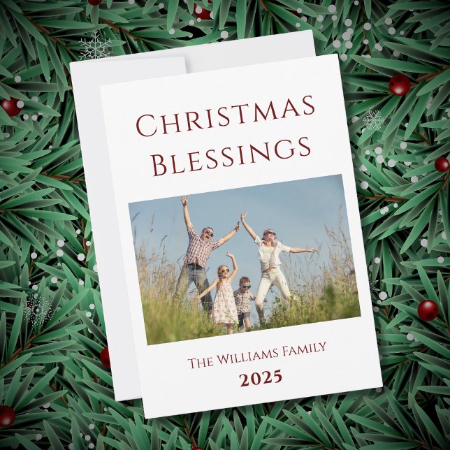 Familjefoto Modern julkort - Helgdag (Skapare uppladdad)