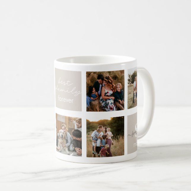 Familjefoto och familjekoffertkaffe Mugg (Framsida höger)