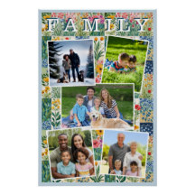 Familjefoto Patchwork Blommig Galleri Mall