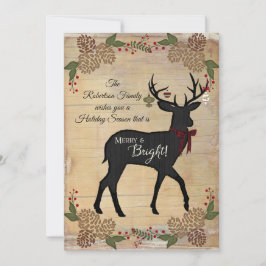 Familjefoto Rustic Farm Farmhouse jul Julkort