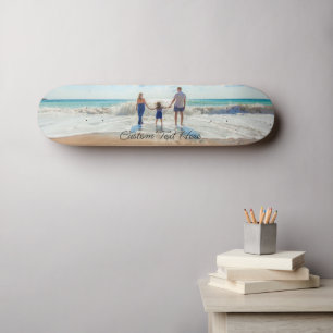 Familjefoto Skateboard Personlig Text
