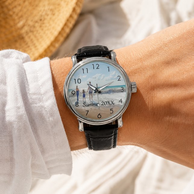 Familjefoto text armbandsur (Skapare uppladdad)