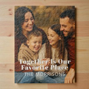 Familjefoto tillsammans är vårt favoritfoto Ställe Pussel
