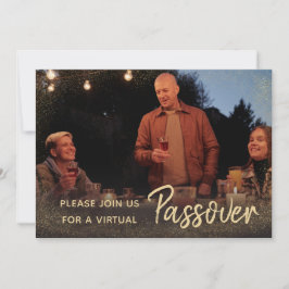 Familjefoto virtuell påskinbjudan inbjudningar
