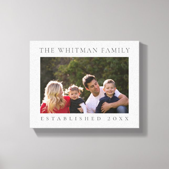 Familjefoto Vit Canvastryck (Framsida)