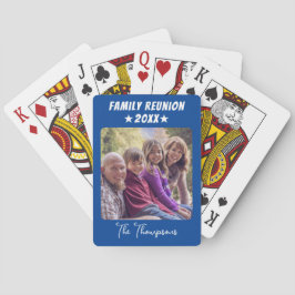 Familjefotoårsdag - enkel modern casinokort