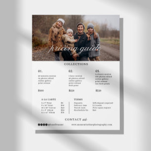 Familjefotograf Bröllopsfotograf Fotograf Prislist Reklamblad