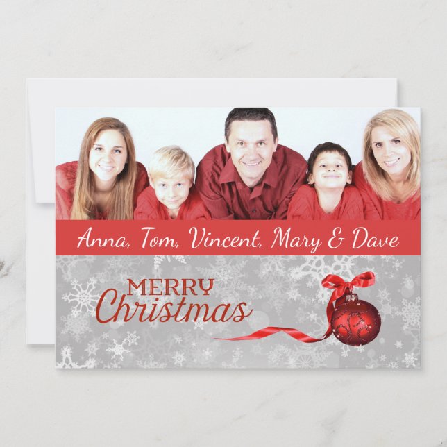 Familjefotojulkort Julkort (Framsida)