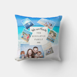 Familjefotokollage Ocean Scattered Kudde