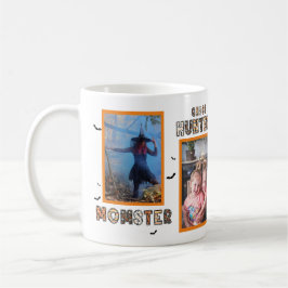 Familjefotokollage,söt och roligt Halloween Kaffemugg