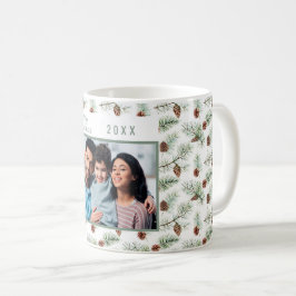 Familjefotokoner gräs grönt jul kaffemugg
