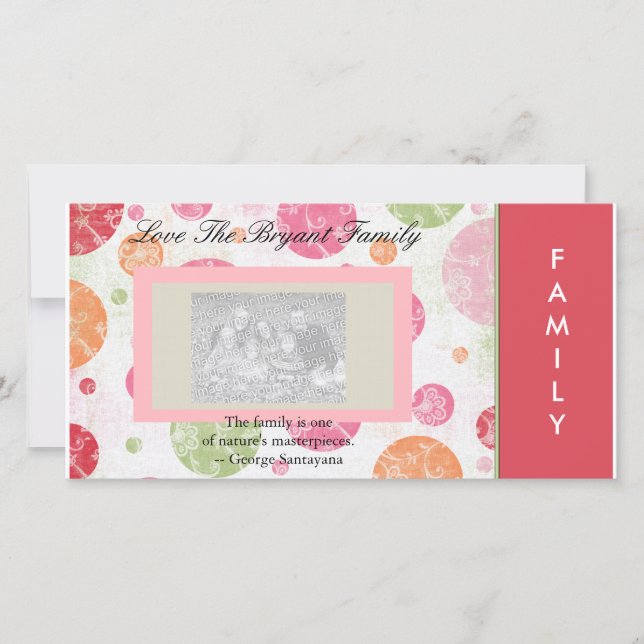 Familjefotokort Julkort (Framsida)