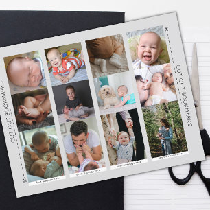 Familjefotosamkörningsuppsättning med 4 bokmärkesm