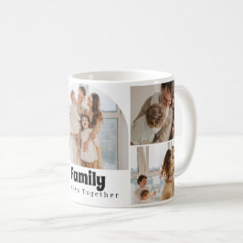 Familjefotosamling - 5 foton och Anpassningsbar Kaffemugg