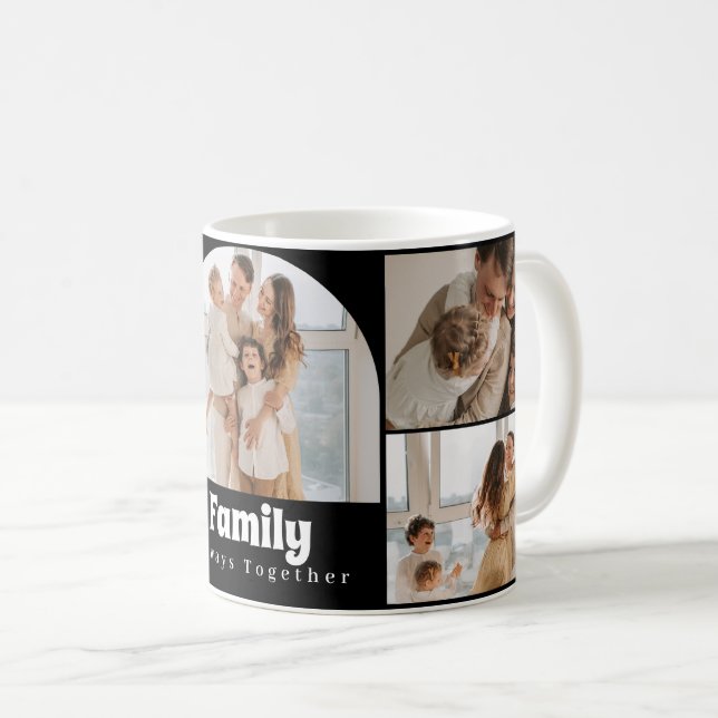 Familjefotosamling - 5 foton och Anpassningsbar Kaffemugg (Framsida höger)
