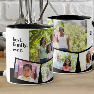 Familjefotosamling - 5 foton och Anpassningsbar Mugg