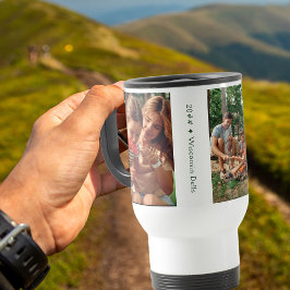 Familjefotosamling med 3 foton och Anpassningsbar Resemugg