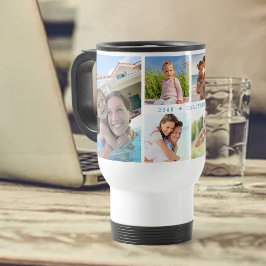 Familjefotosamling med 6 foton och Anpassningsbar Resemugg